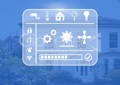smart home interface at home