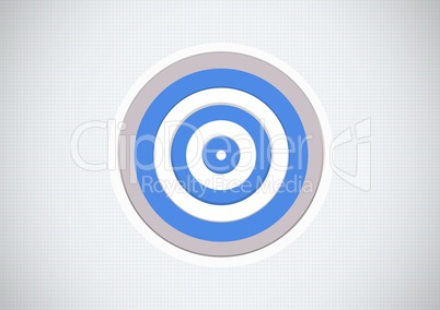 Target on white background