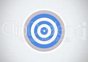 Target on white background