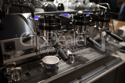 Close-up of coffee machine