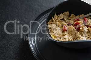 Breakfast cereals in bowl