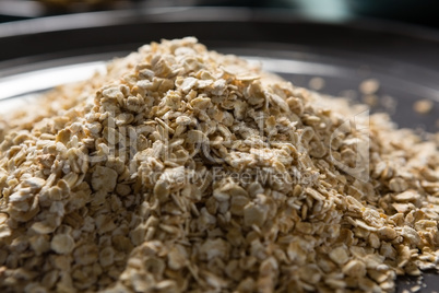 Oatmeals in plate