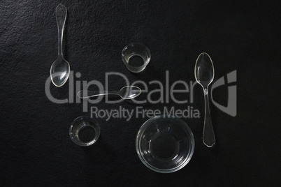 Various plastic bowl and spoon