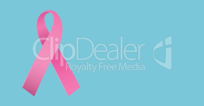 Pink ribbon and breast cancer awareness concept