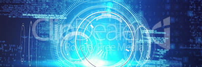 Digital composite image of interface