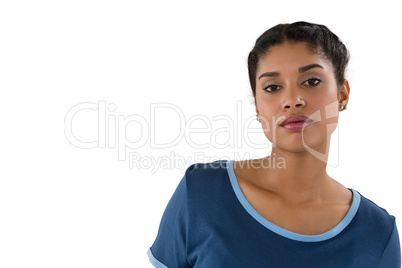 Close-up portrait of confident woman