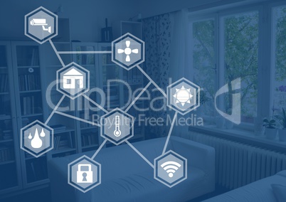 smart home interface at home