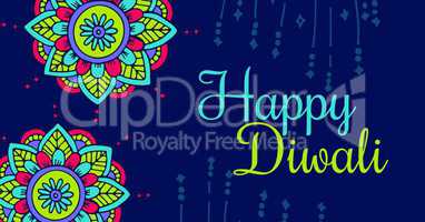 Happy Diwali Mandalas card