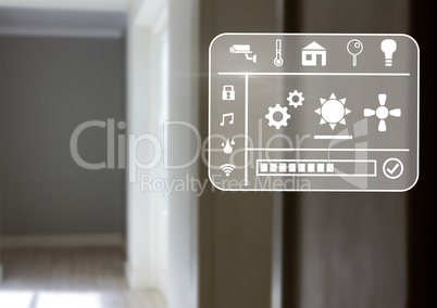 smart home interface at home