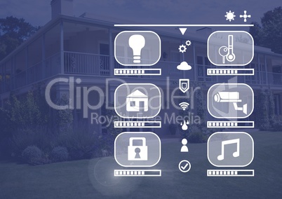 smart home interface at home