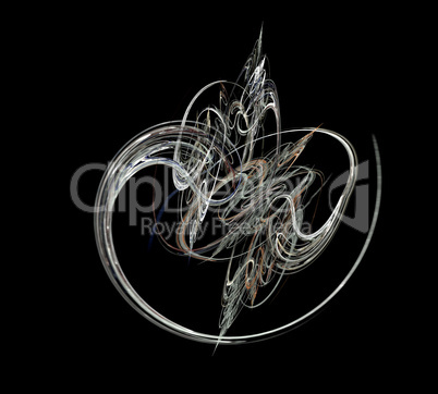 image of one Digital Fractal on Black Color image of one Digital Fractal on Black Color