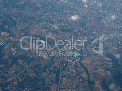 Aerial view of Asti