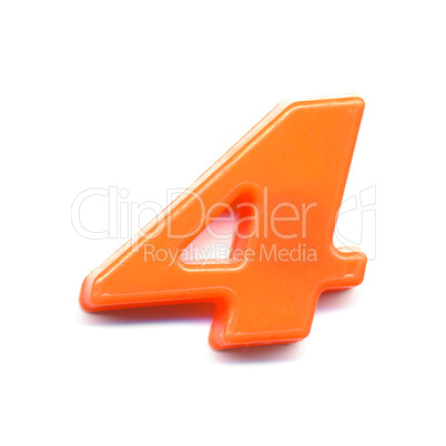 Plastic magnetic number 4