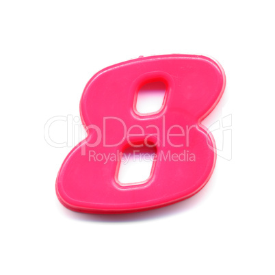 Plastic magnetic number 8