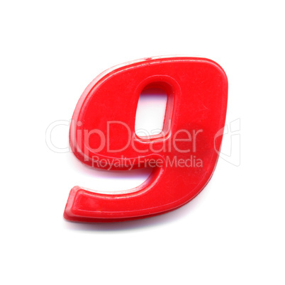 Plastic magnetic number 9