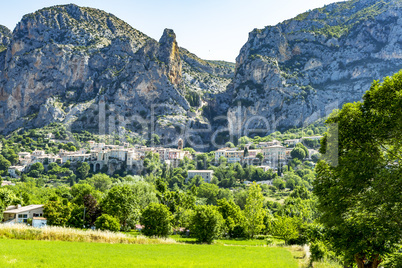 moustiers-ste-marie in the South of France