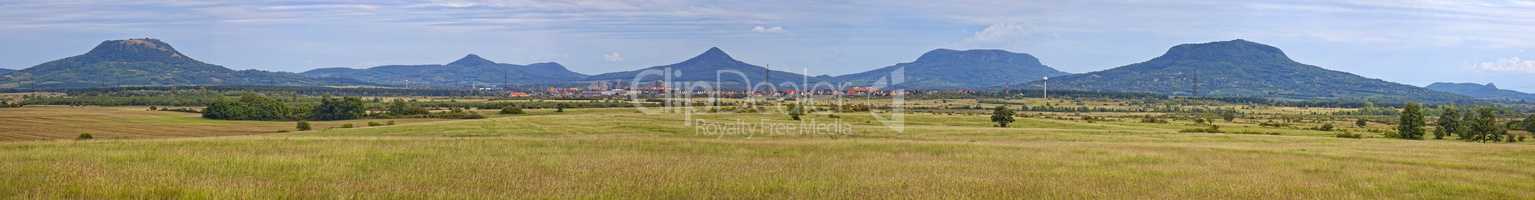 Beautiful landscape with vulcanos from Hungary