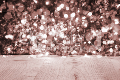 Christmas Background With Gray Bright Glowing Lights