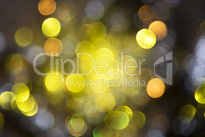 Sparkling Golden Lights Background, Party Or Christmas Texture
