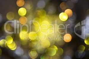 Sparkling Golden Lights Background, Party Or Christmas Texture