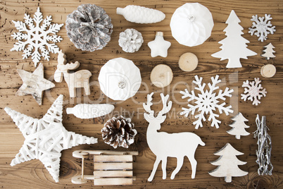 White Festive Christmas Flat Lay