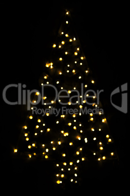 Golden Bright Glowing Magic Christmas Tree