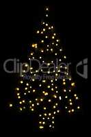 Golden Bright Glowing Magic Christmas Tree