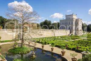 Secret garden inside Villa Doria Pamhili in Rome, Italy