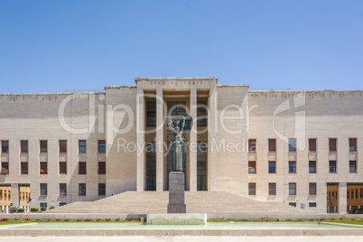 statue of Minerva in Sapienza University, Rome