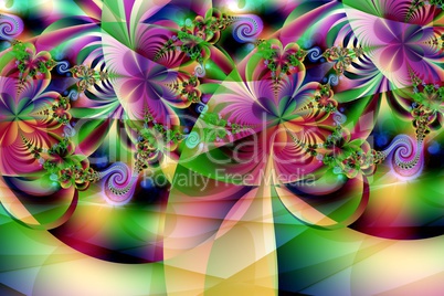 Fractal image: fancy pattern.