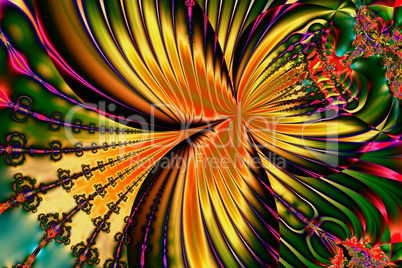 Fractal image: Flight of butterflies