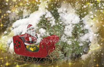 Christmas greetings, Christmas background image. 3D rendering