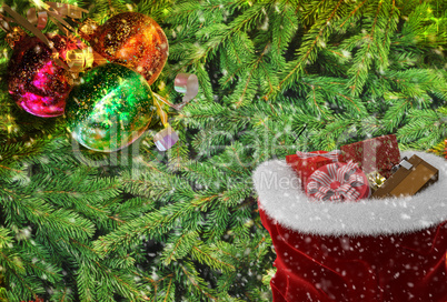 Christmas greetings, festive background for the images. 3D rendering