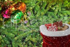 Christmas greetings, festive background for the images. 3D rendering