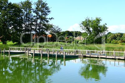 Bootsanlegesteg am Hemmelsdorfer See