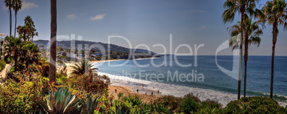 Panoramic view of Main Beach, Laguna Beach