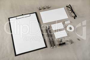 Blank stationery template