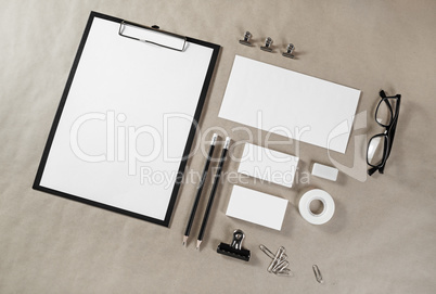 Blank stationery set