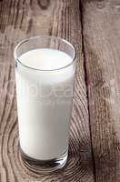 The glass of milk