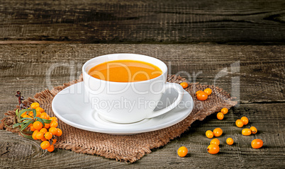 Tea of sea-buckthorn berries