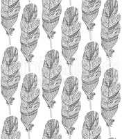 Birds feather ornamental seamless pattern. American native sign