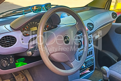 Dashboard in a modern car