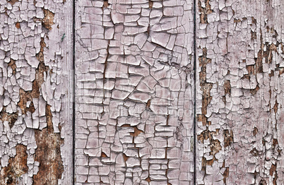 texture of old paint on wooden boards