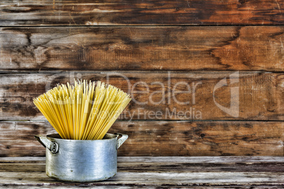 Raw spaghetti , Food background concept.