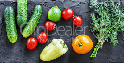 Vegetarian food. Fresh vegetables.