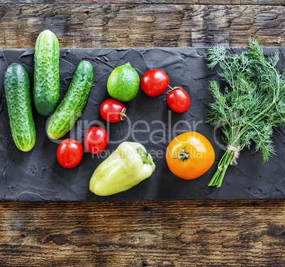Vegetarian food. Fresh vegetables.