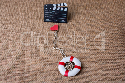 Life preserver and a cinema clapper