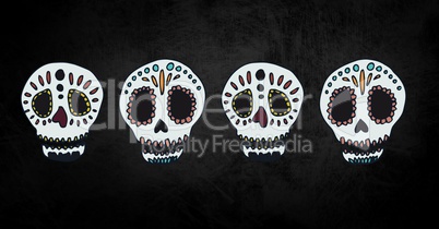Skull halloween illustrations