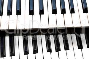 Two musical keyboards