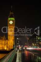 Big Ben, Westminster Bridge, London at Night